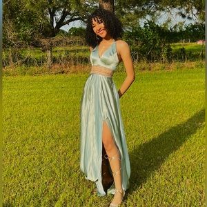 Eucalyptus Green prom dress